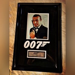 James Bond: autographed Sean Connery Framed publicity photo.